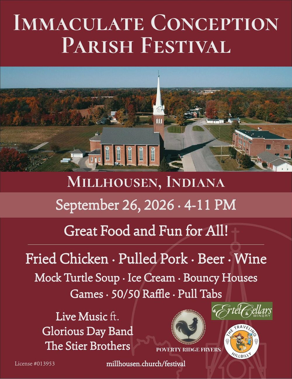 2026 Immaculate Conception Parish Festival flyer
